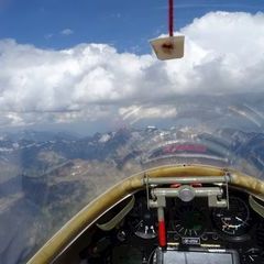 Flugwegposition um 13:58:46: Aufgenommen in der Nähe von Gemeinde Sölden, Österreich in 3939 Meter